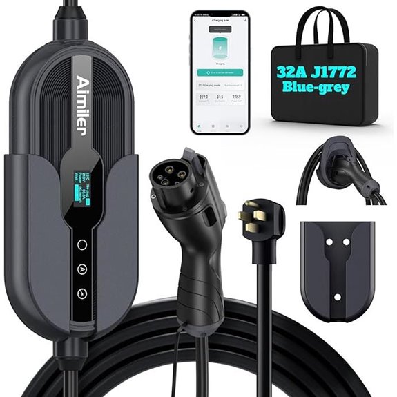 Level 2 EV Charger with WiFi & J1772 Connector