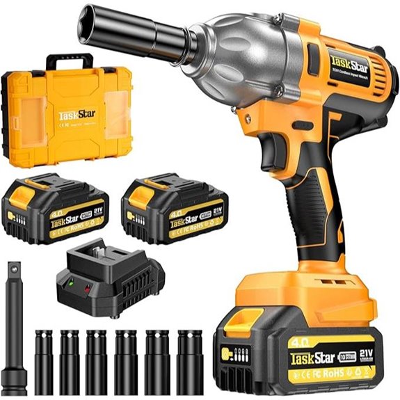 Cordless Impact Wrench 1/2 Inch 1200Nm 21V