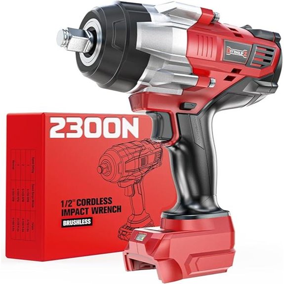 Cordless Impact Wrench 1/2 inch with LED Light