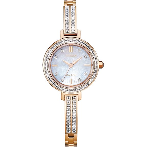Citizen Women's Eco-Drive Dress Classic Crystal Bangle Watch