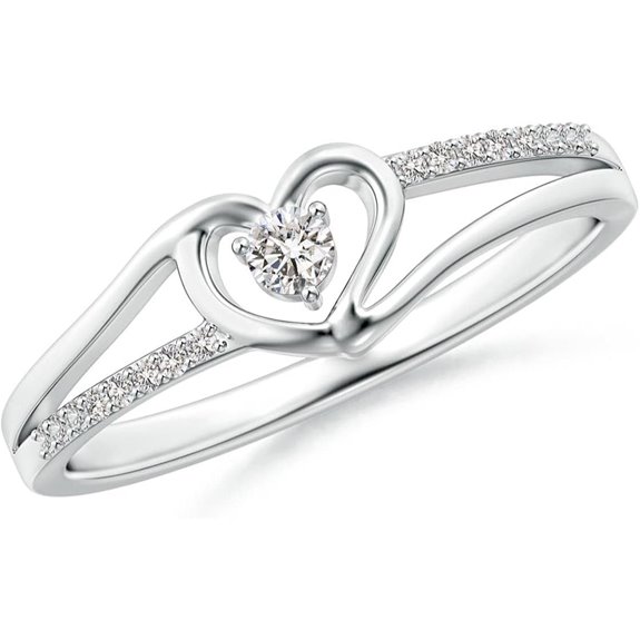 Angara Women's Diamond Ring in Silver/Gold/Platinum