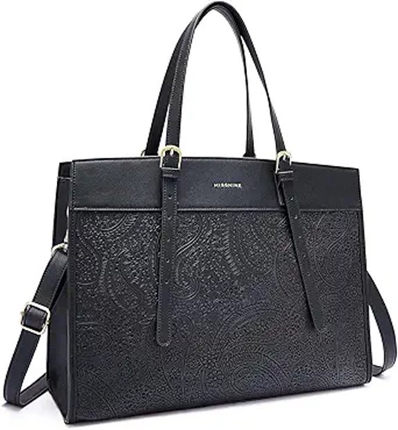 Missnine 15.6 Inch Laptop Tote Bag for Women