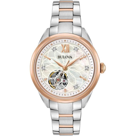 Bulova Ladies' Diamond Automatic Watch in Steel