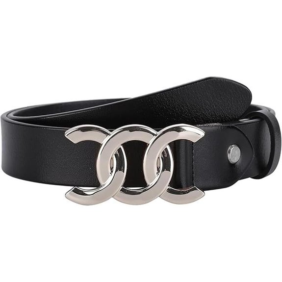 ALAIX Women's Metal Buckle Leather Belt for Women