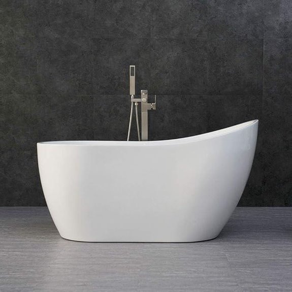 WOODBRIDGE Acrylic Freestanding Bathtub 54 White