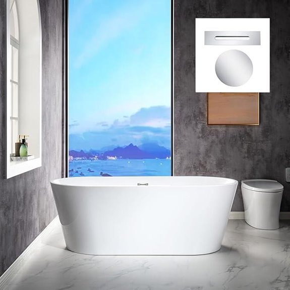 WOODBRIDGE 67 Acrylic Freestanding Bathtub