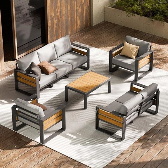 ZANDOR 5-Piece Outdoor Patio Furniture Set