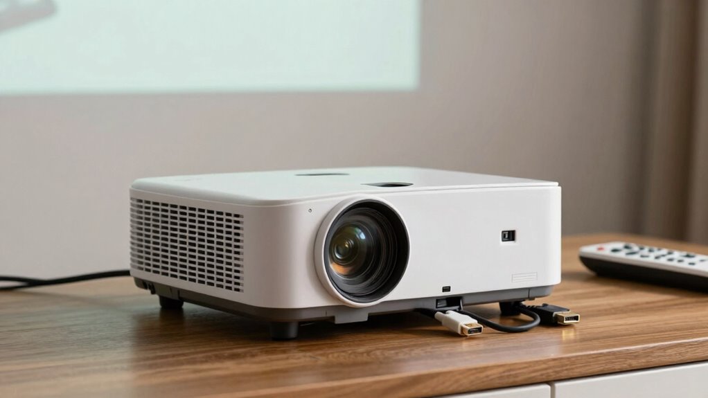 consider projector size and setup