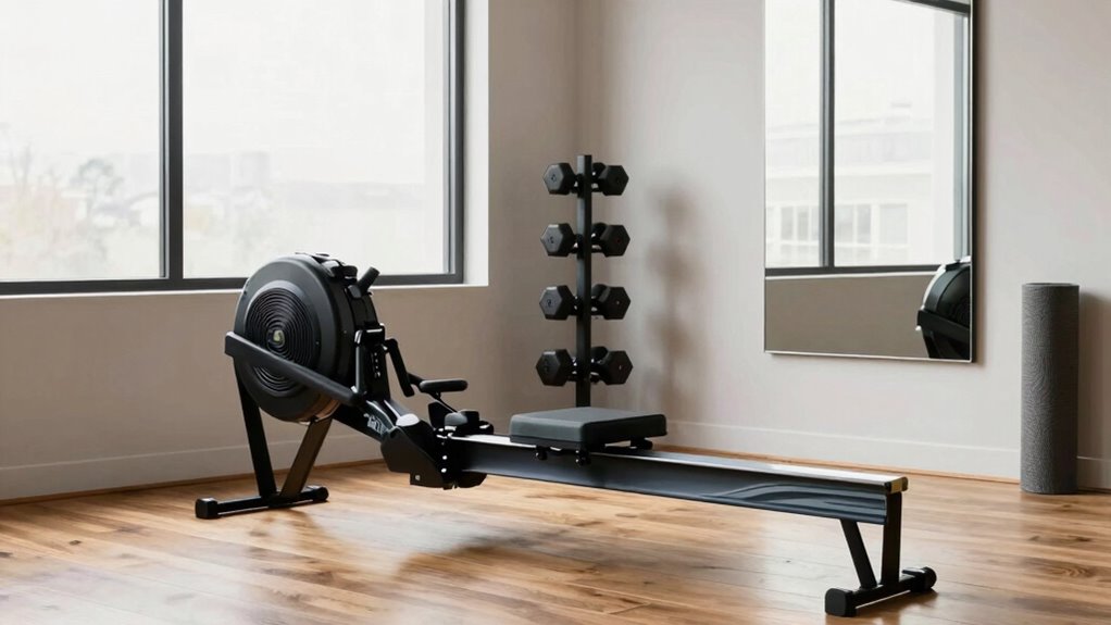 efficient compact workout space