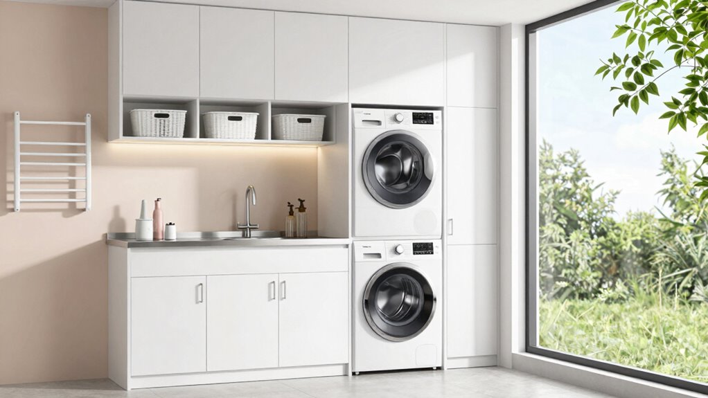 efficient organized laundry space