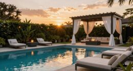 elegant outdoor living space