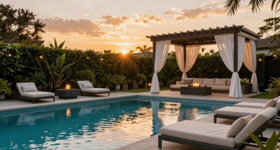 elegant outdoor living space