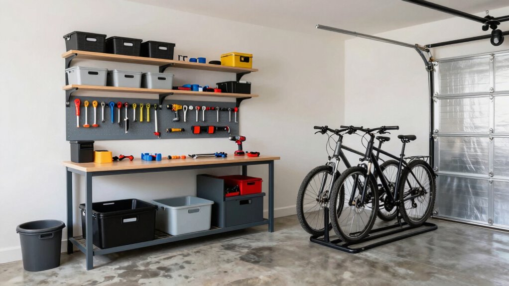 garage setup and organization