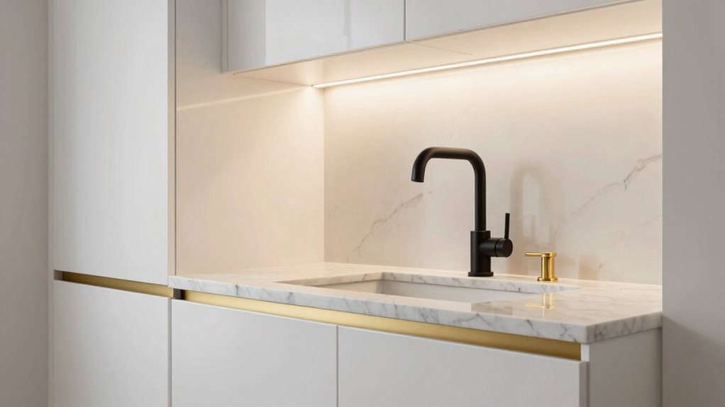 luxurious countertops sleek hardware