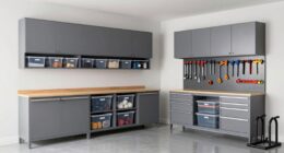 organized clutter free garage storage