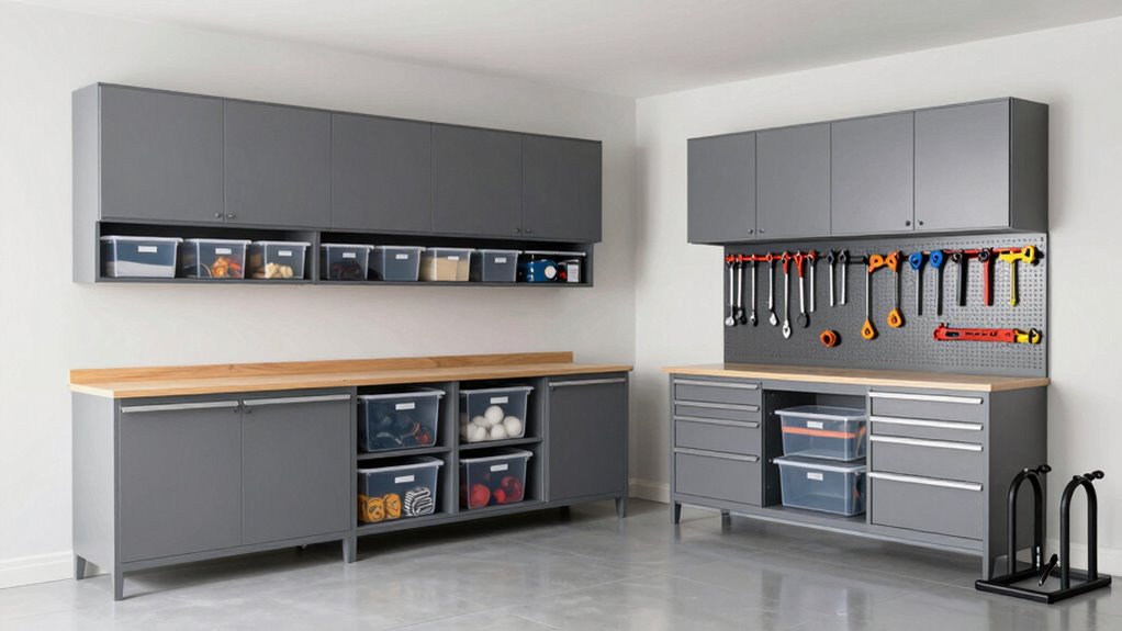 organized clutter free garage storage