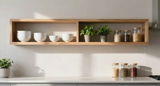 organized stylish shelf displays