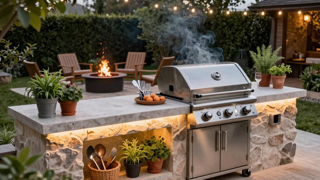 safe durable outdoor kitchen