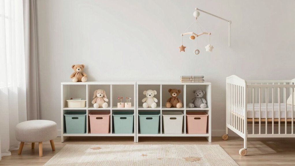 serene organized nursery essentials