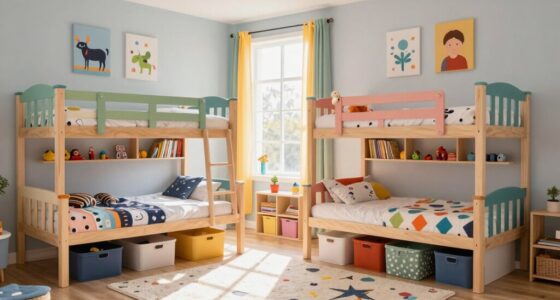 shared kids room organization