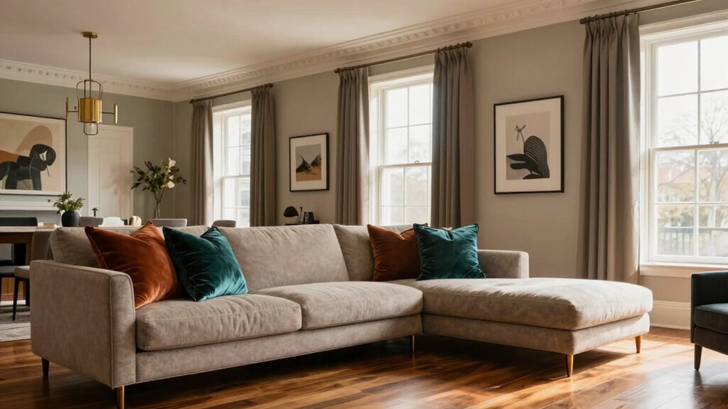 vintage accents and statement lighting