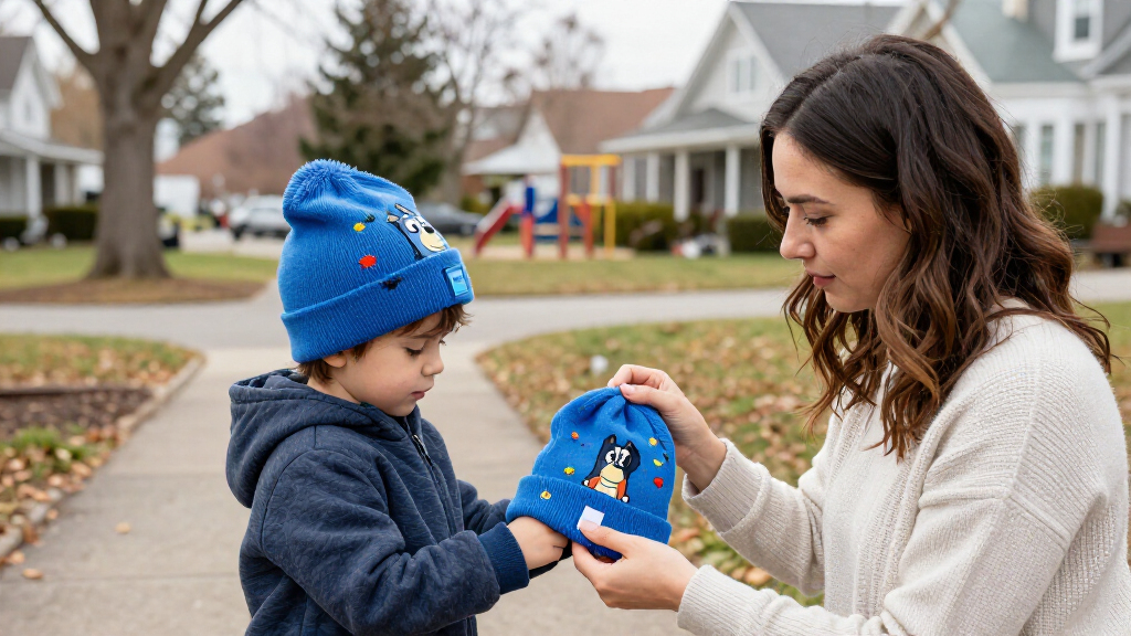 2-Pk Bluey Men's Beanie Hat Set $2.75